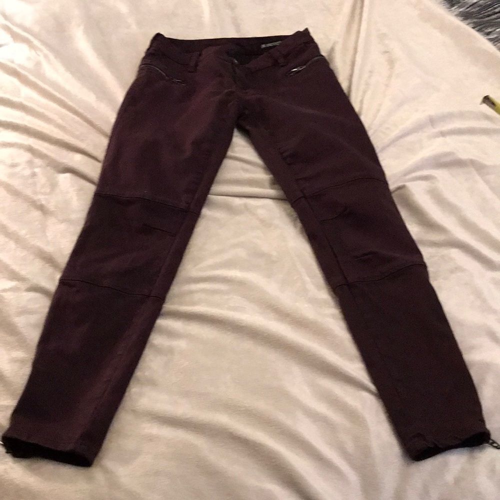 Maroon BlancNYC skinny pants
